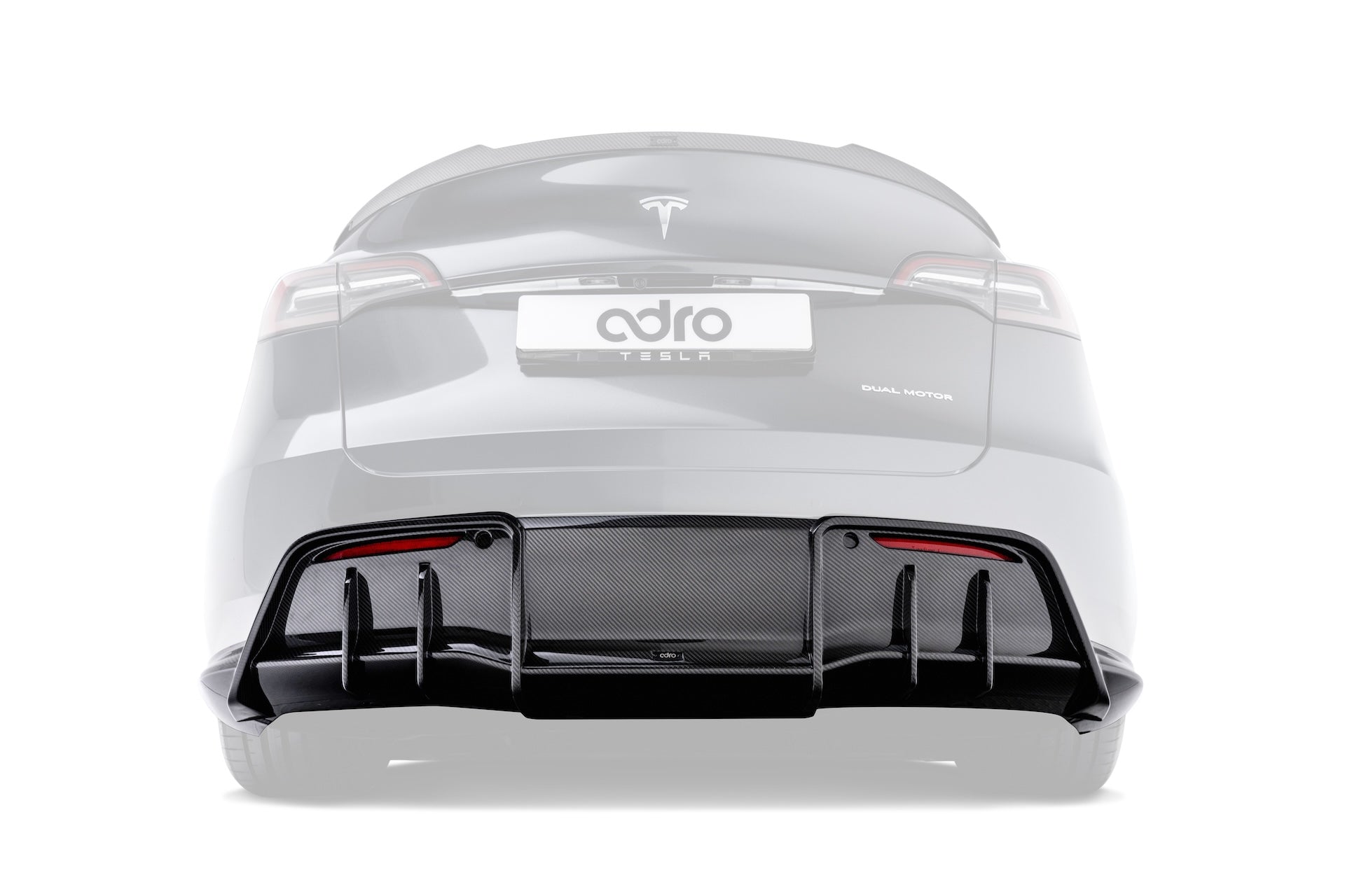 Tesla Model Y V1 Dry Carbon Fiber Rear Diffuser 2022-2024