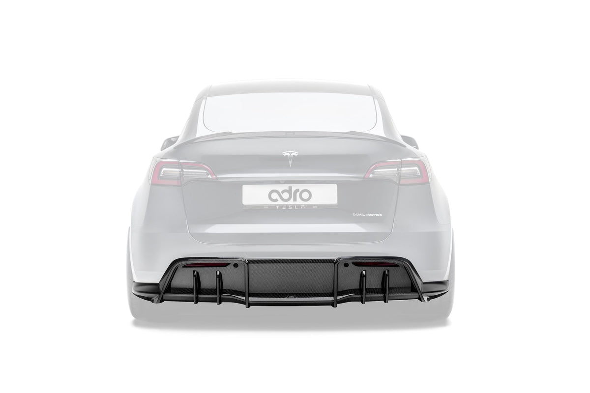 Tesla Model Y V1 Dry Carbon Fiber Rear Diffuser 2022-2024