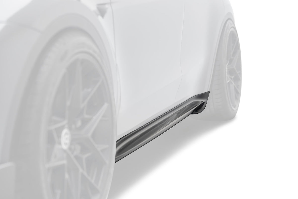 Tesla Model Y V1 Dry Carbon Fiber Side Skirts 2022-2024