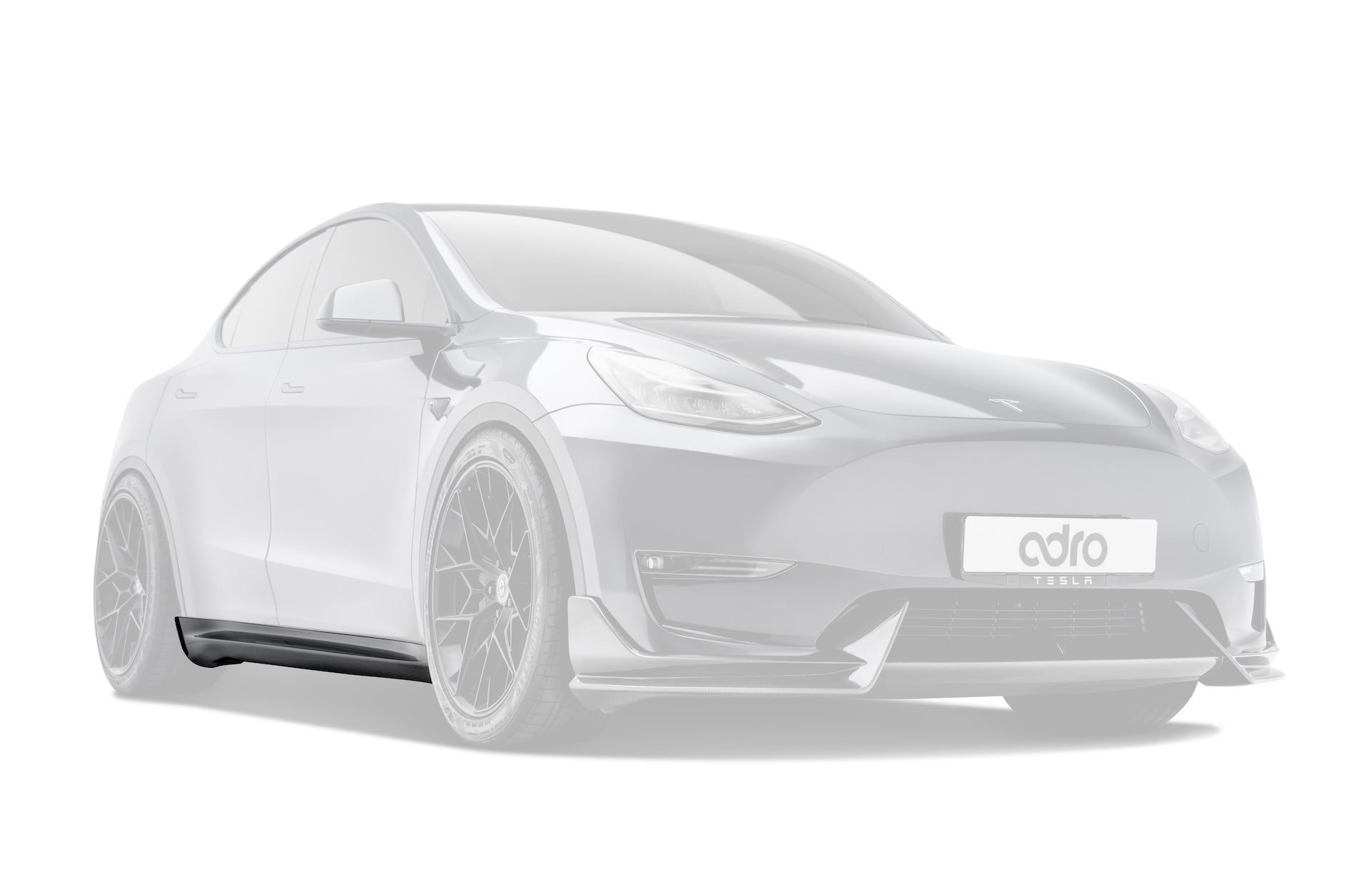 Tesla Model Y V1 Dry Carbon Fiber Side Skirts 2022-2024