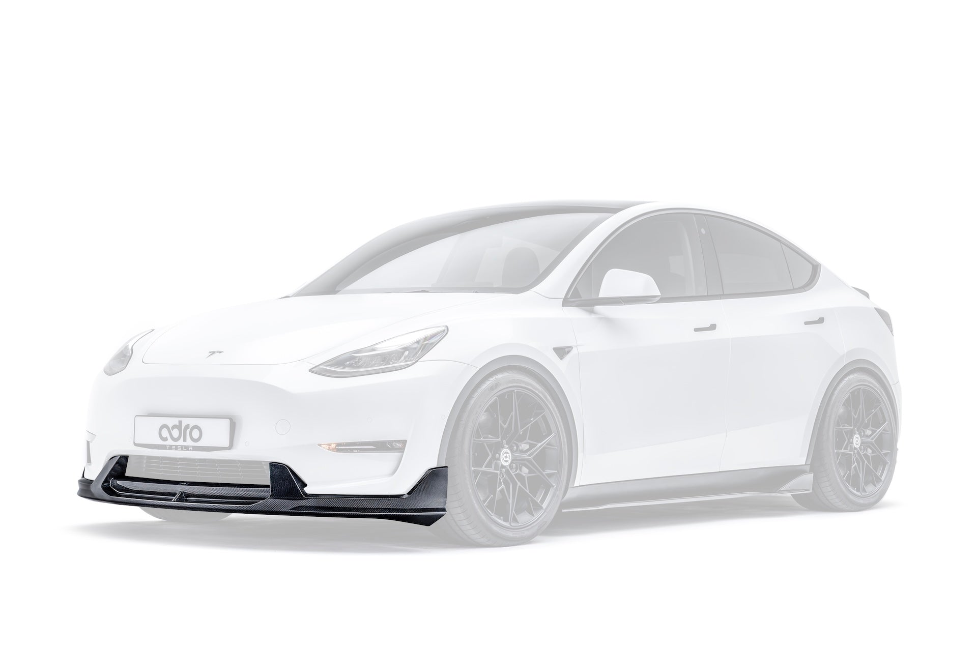 Tesla Model Y V2 Carbon Fiber Front Lip 2022-2024