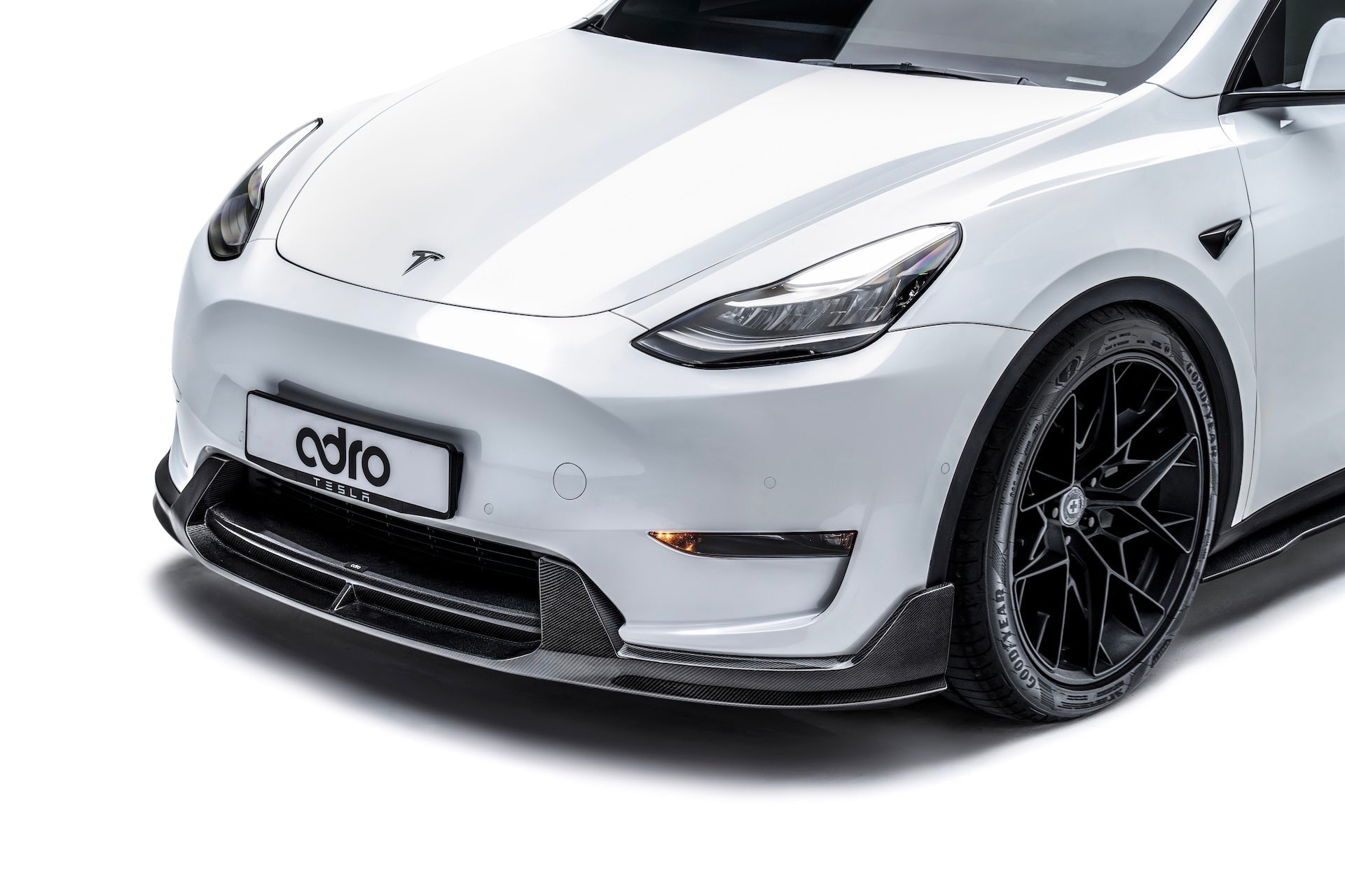 Tesla Model Y V2 Carbon Fiber Front Lip 2022-2024