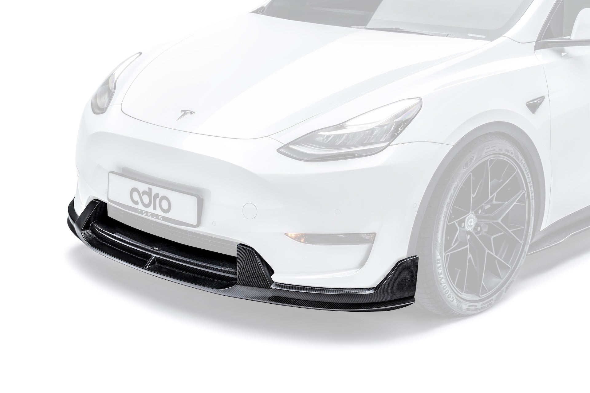 Tesla Model Y V2 Carbon Fiber Front Lip 2022-2024