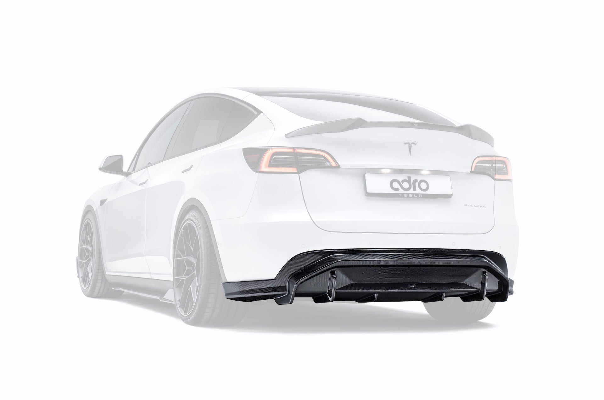 Tesla Model Y V2 Carbon Fiber Rear Diffuser 2022-2024