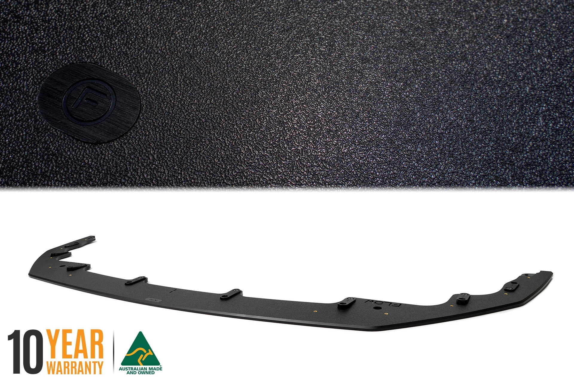 Flow Designs Corolla GR Chassis Mounted Front Lip Splitter (TEXTURED) - iilumolab