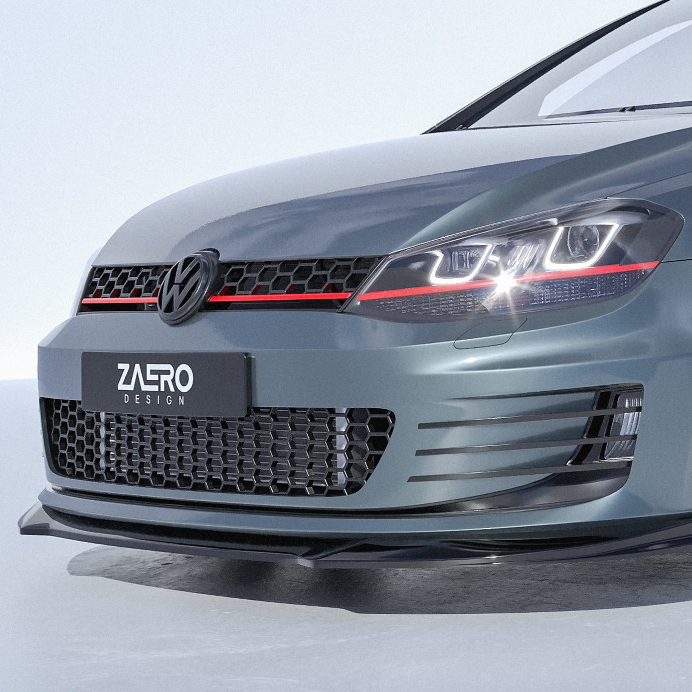 Zaero Designs EVO-1 Front Lip/Splitter for Volkswagen Golf GTI MK7 2013-2017