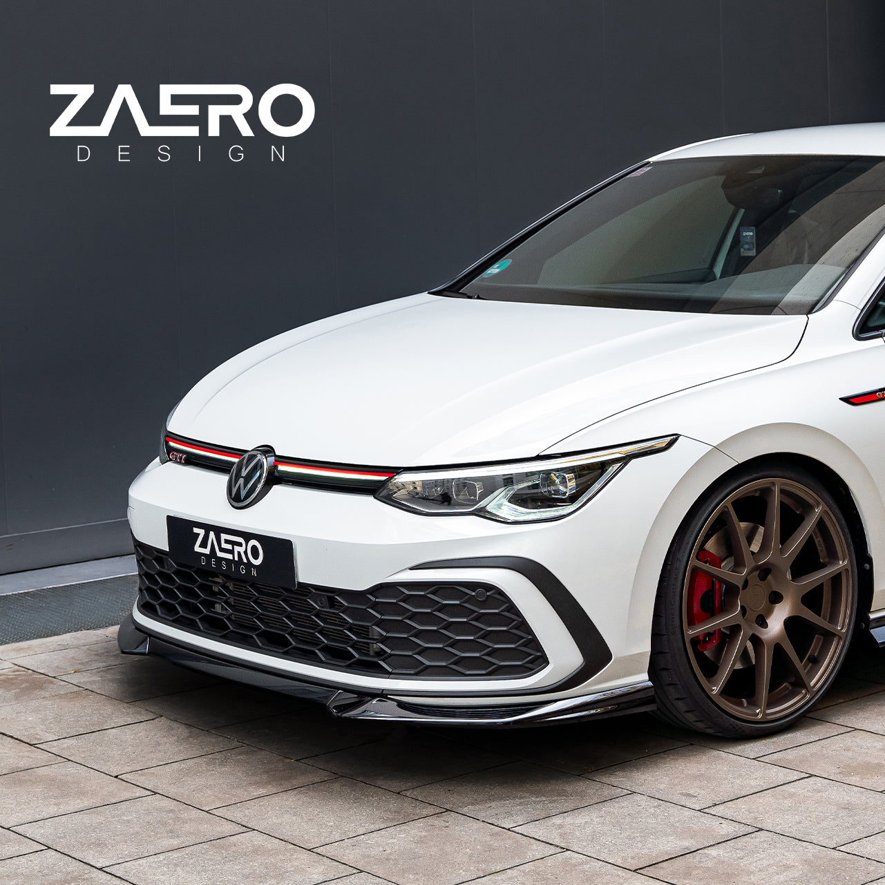 Zaero Designs EVO-1 Front Lip/Splitter for Volkswagen Golf GTI MK8 2021+ - iilumolab