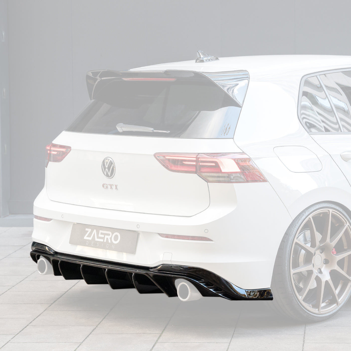 Zaero Designs EVO-1 Rear Diffuser for Volkswagen Golf GTI MK8 2021+ - iilumolab