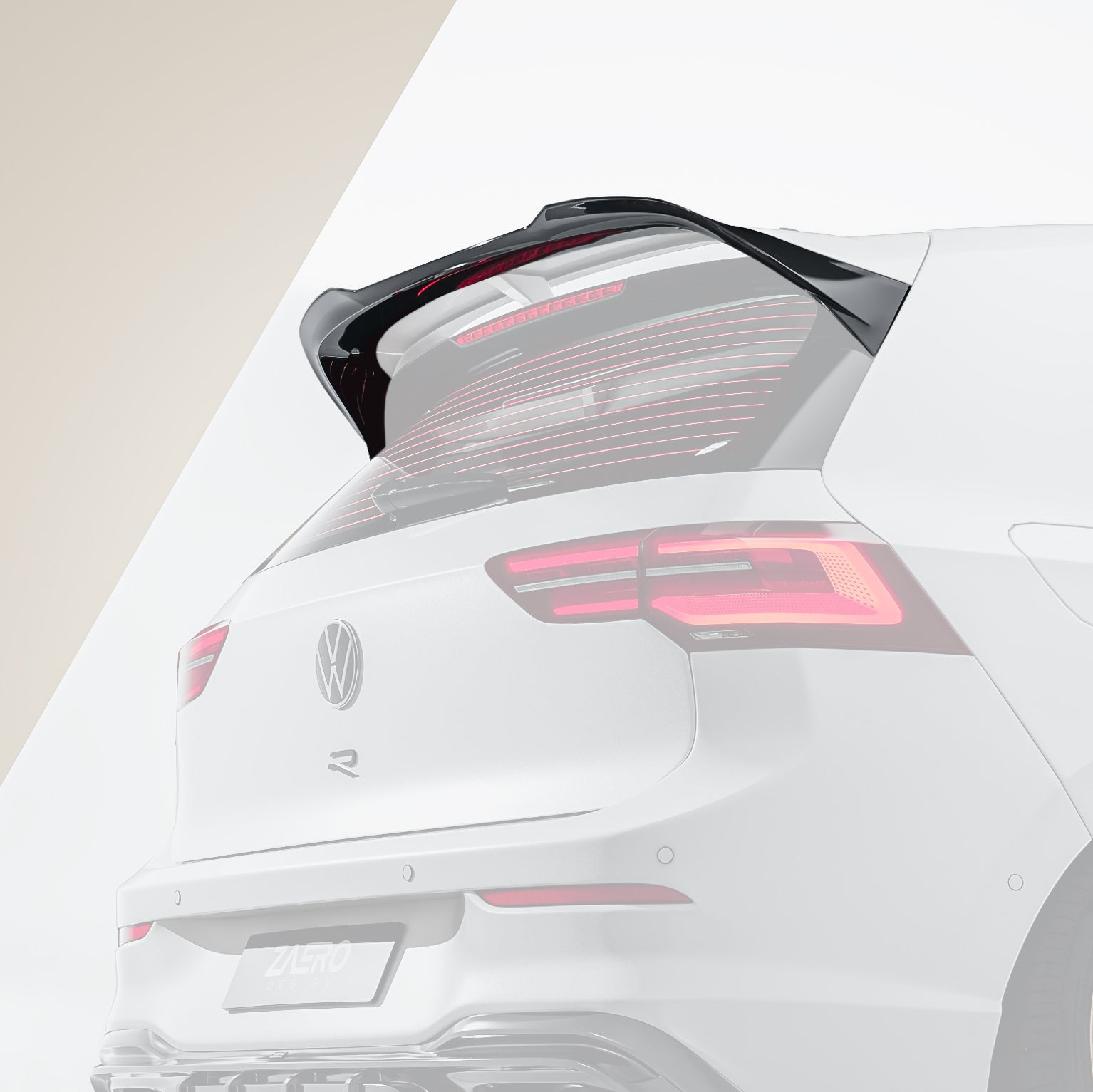 Zaero Designs EVO-1 Rear Spoiler for Volkswagen Golf MK8 GTI Clubsport & R MK8 MK8.5 2021+ - iilumolab