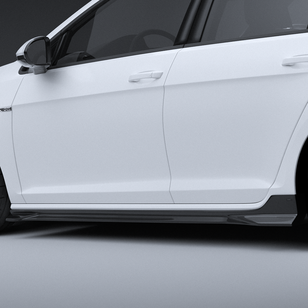 Zaero Designs EVO-1 Side Splitters for Volkswagen Golf MK7/7.5 TSI, GTI & R 2014-2021 - iilumolab
