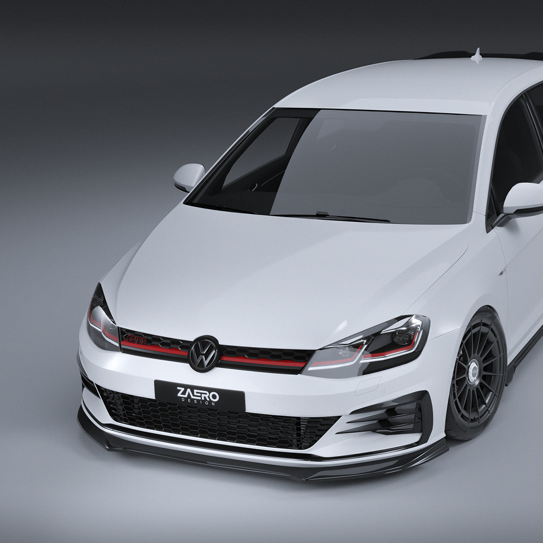 Zaero Designs EVO-1 Front Lip/Splitter for Volkswagen Golf GTI MK7.5 2018-2021 - iilumolab