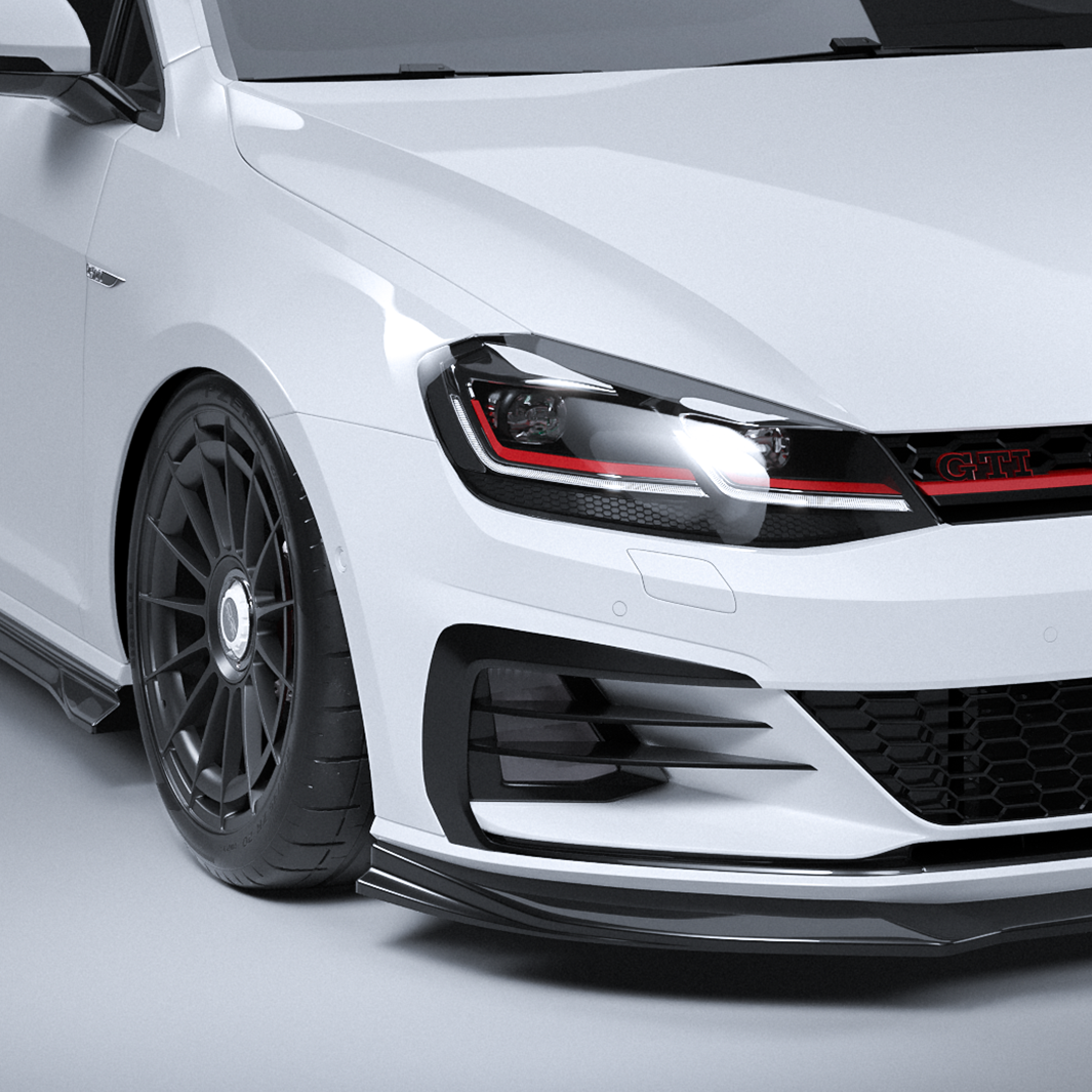 Zaero Designs EVO-1 Front Lip/Splitter for Volkswagen Golf GTI MK7.5 2018-2021 - iilumolab