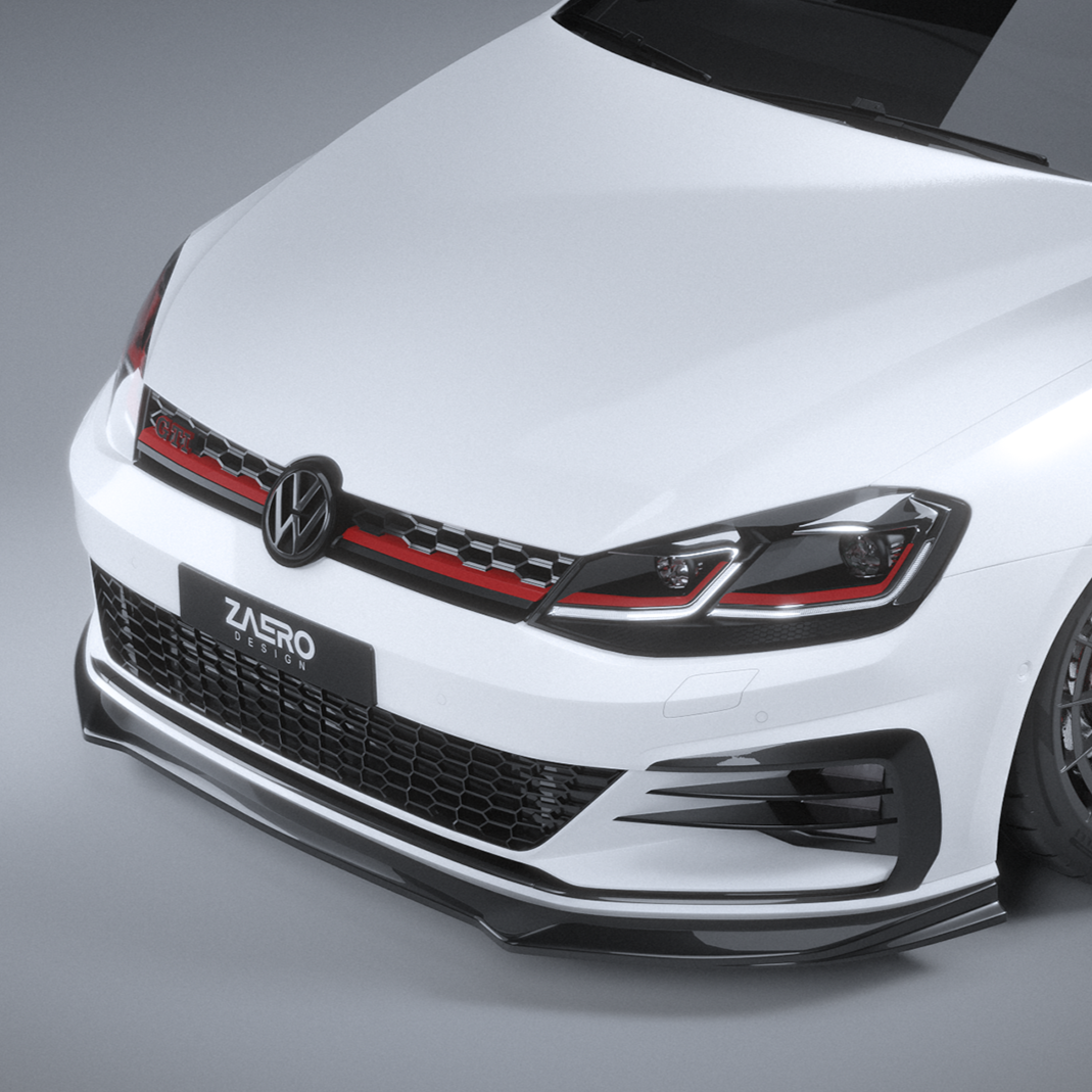 Zaero Designs EVO-1 Front Lip/Splitter for Volkswagen Golf GTI MK7.5 2018-2021 - iilumolab