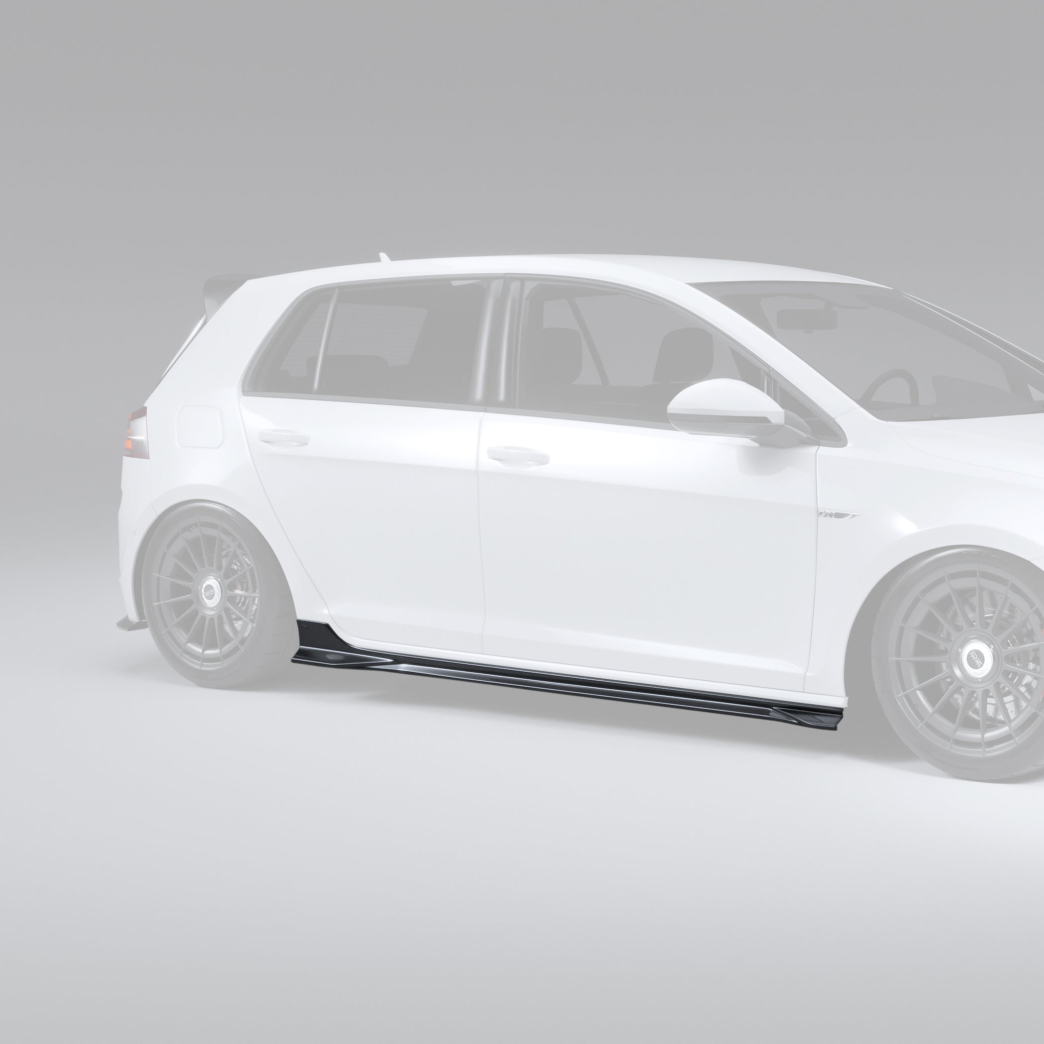 Zaero Designs EVO-1 Side Splitters for Volkswagen Golf MK7/7.5 TSI, GTI & R 2014-2021 - iilumolab