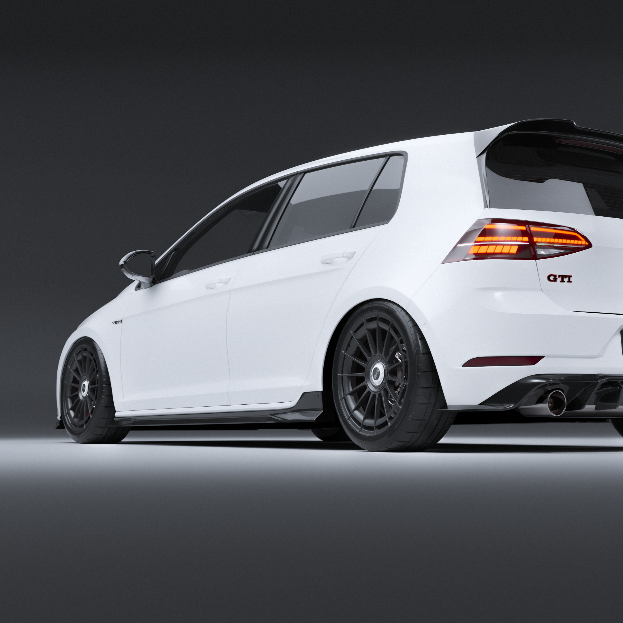 Zaero Designs EVO-1 Side Splitters for Volkswagen Golf MK7/7.5 TSI, GTI & R 2014-2021 - iilumolab