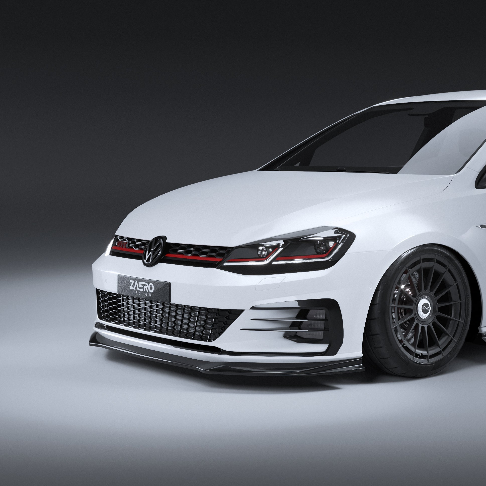Zaero Designs EVO-1 Front Lip/Splitter for Volkswagen Golf GTI MK7.5 2018-2021 - iilumolab