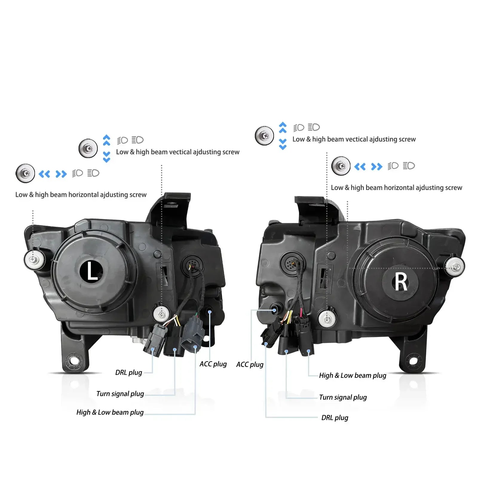 2011-2013 JEEP GRAND CHEROKEE (WK2) SEQUENTIAL LED HEADLIGHTS