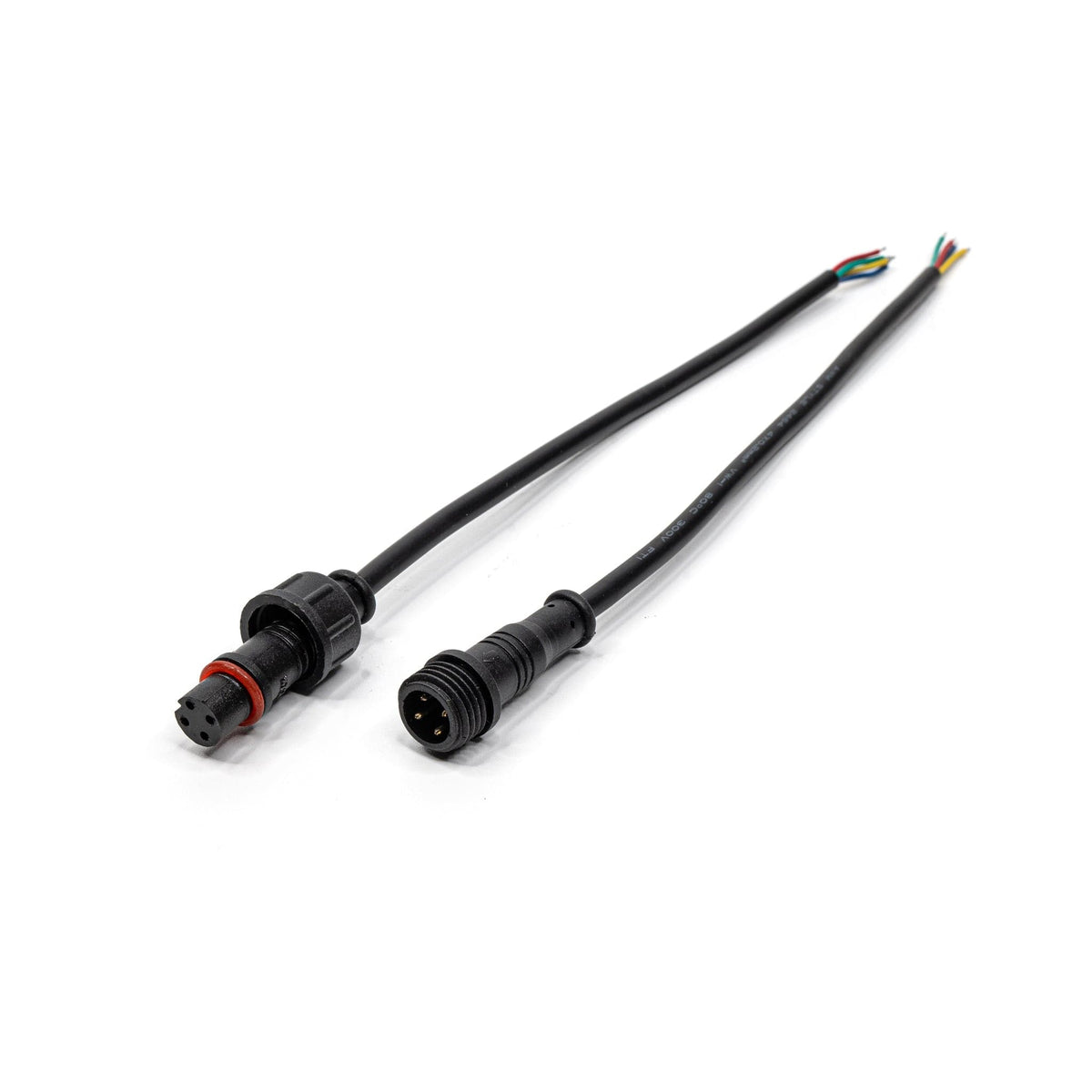 IP68 WATERPROOF BARREL CONNECTORS : 4 PIN - iilumo