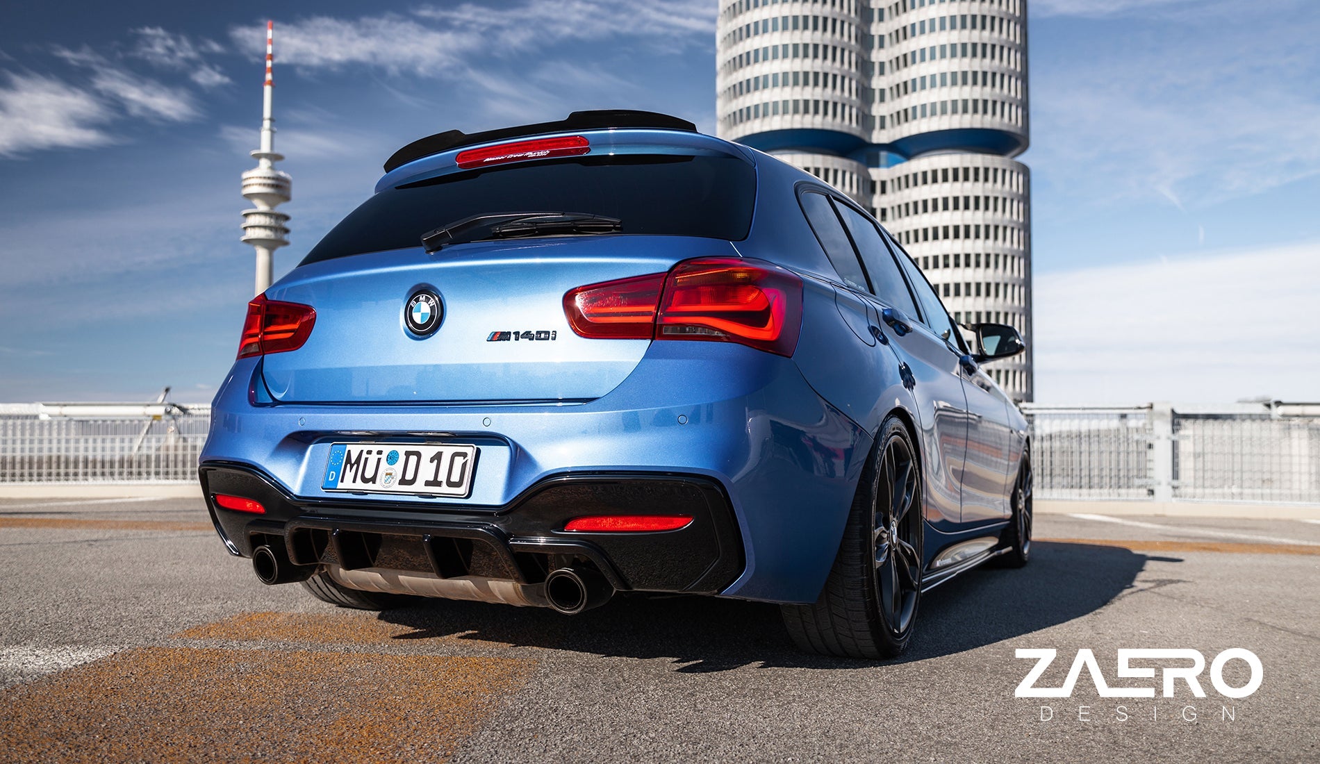 Zaero Designs EVO-1 Rear Spoiler Extension for BMW 1 Series F20 2012-2019