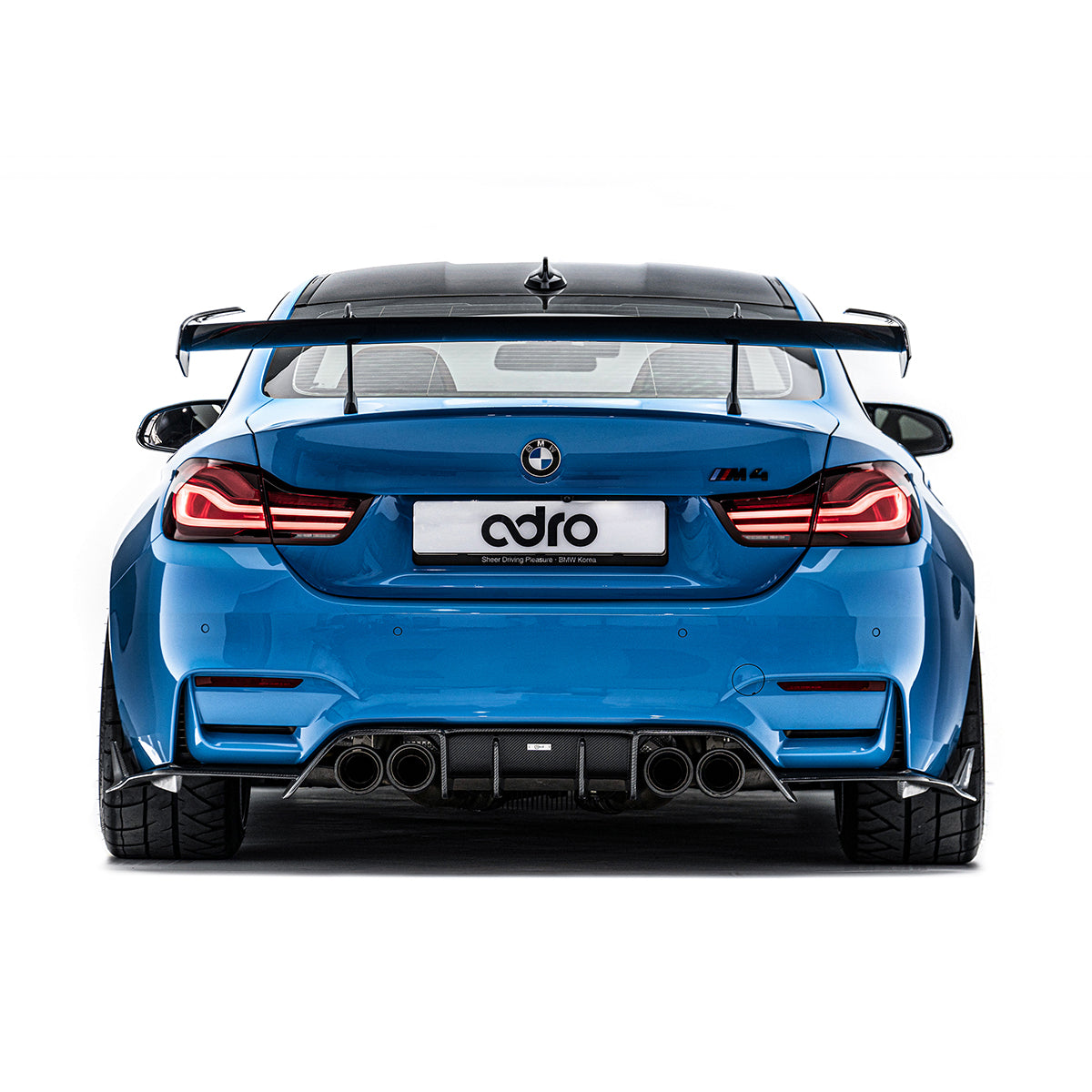 ADRO BMW M4 F82 AT-R1 Dry Carbon Swan Neck GT Wing 2013-2020