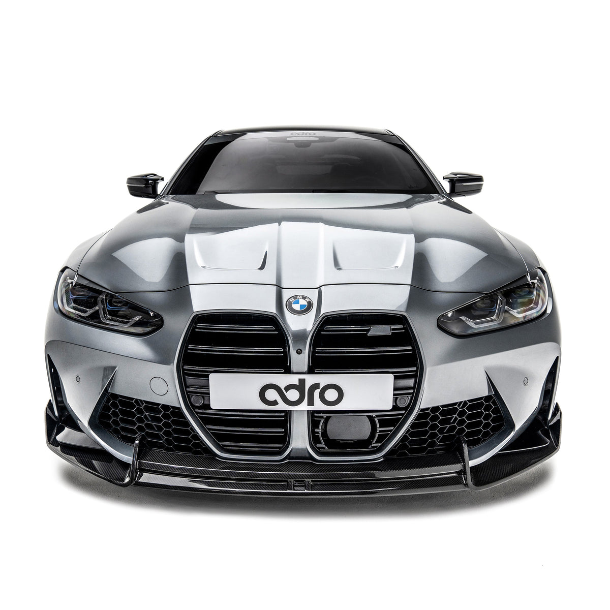 ADRO Dry Carbon Fibre Front Lip for BMW G80 G81 M3 / G82 G83 M4 (OEM Front Bumper) 2020+ - iilumolab