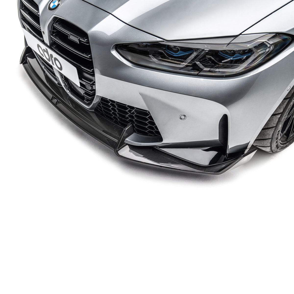 ADRO Dry Carbon Fibre Front Lip for BMW G80 G81 M3 / G82 G83 M4 (OEM Front Bumper) 2020+ - iilumolab