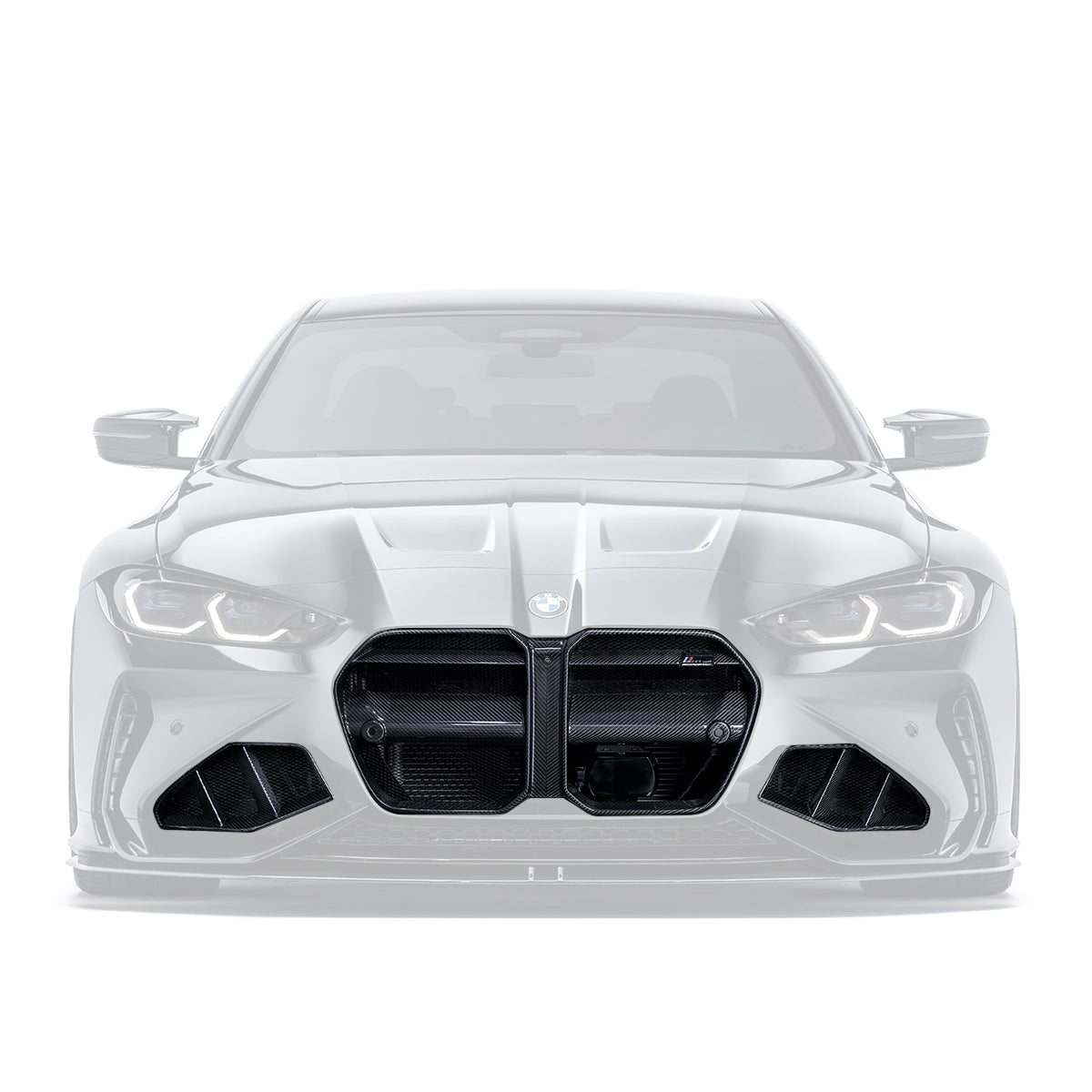 ADRO BMW G80 G81 M3/G82 G83 M4 Front Bumper Dry Carbon Fiber Grille & Duct Vents for ADRO Front Bumper 2020+