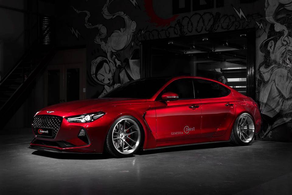 Genesis G70 Carbon Fiber Side Skirts V2 2019-2021