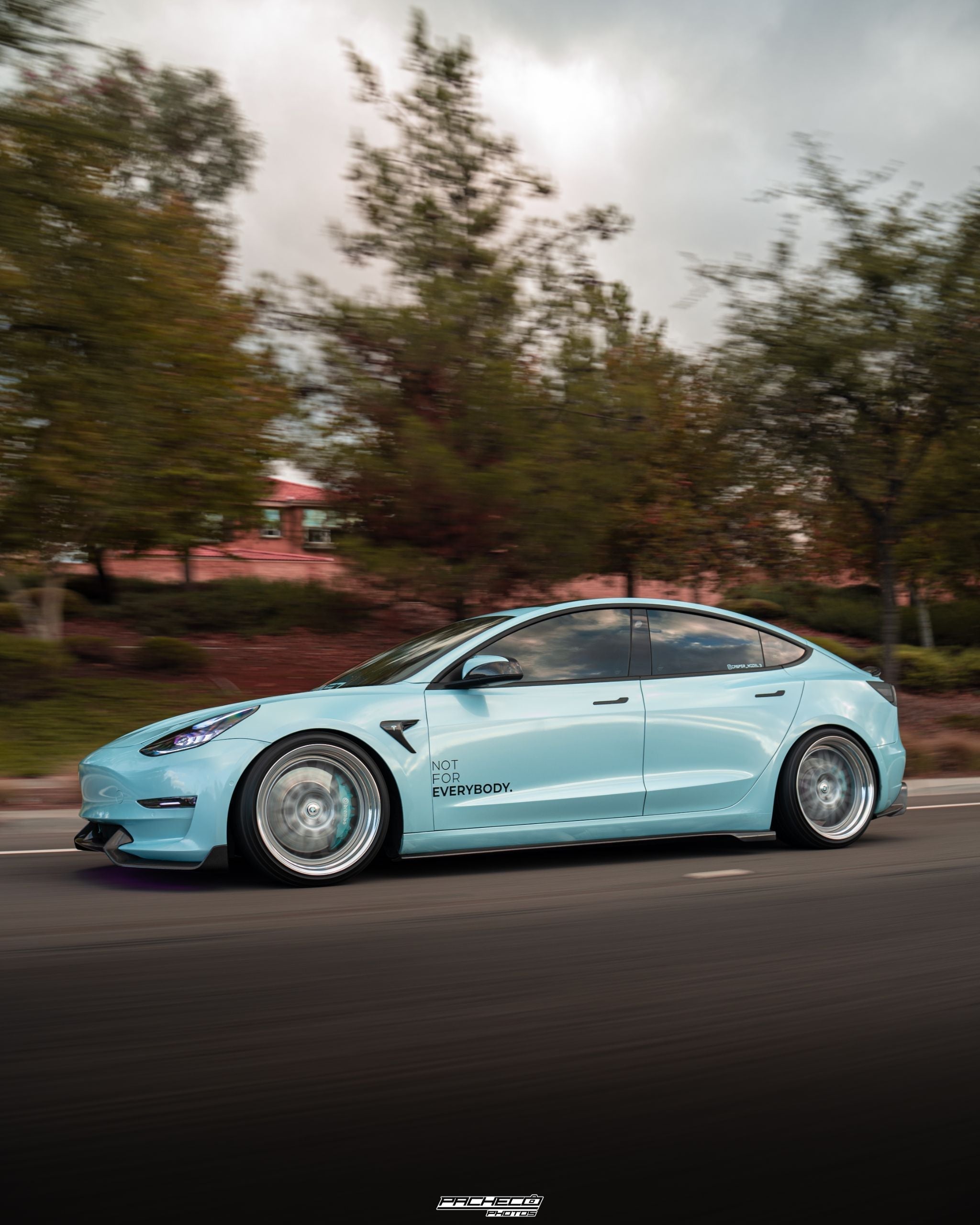 ADRO Tesla Model 3 Carbon Fiber Side Skirts V2 2019-2023