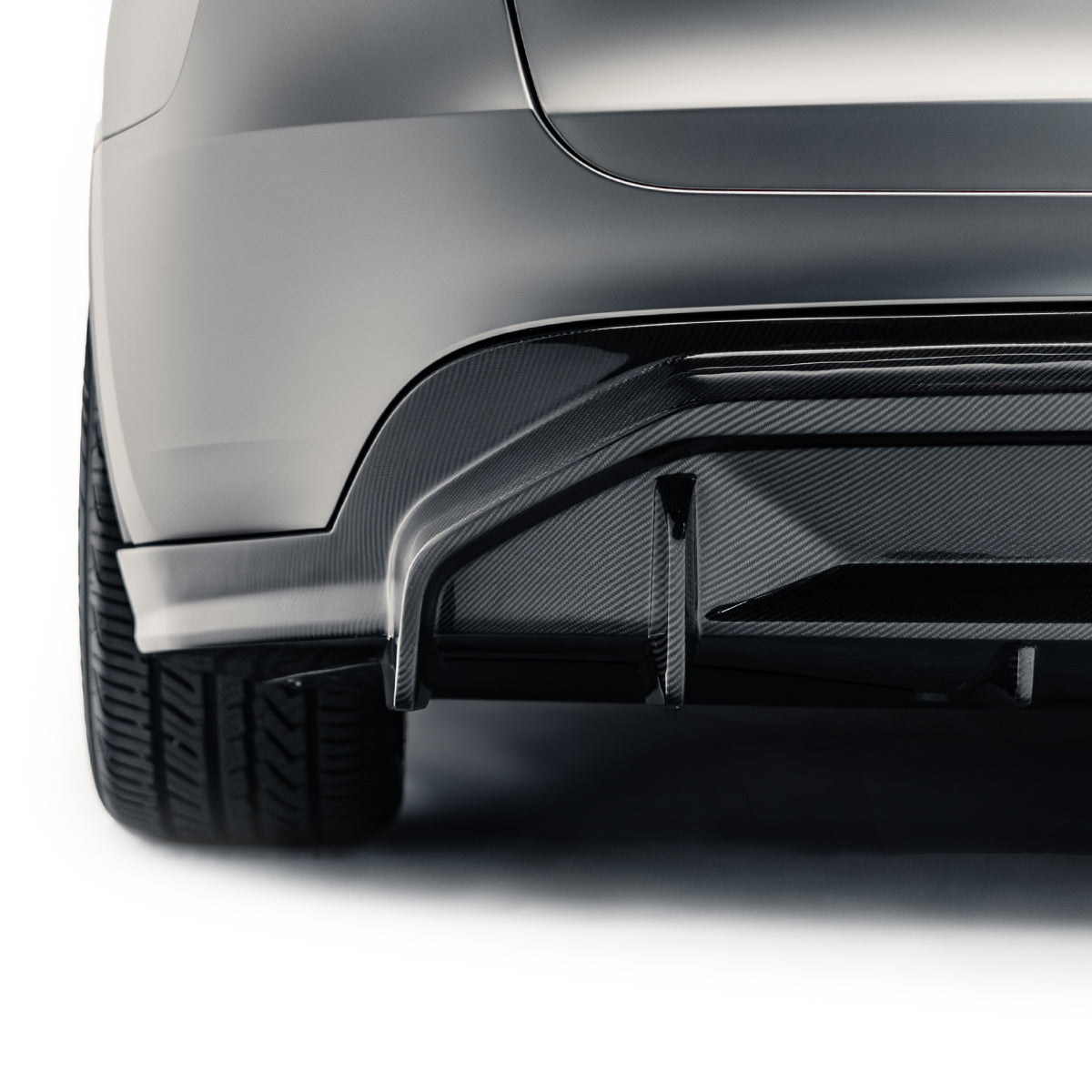 Tesla Model Y V2 Carbon Fiber Rear Diffuser 2022-2024