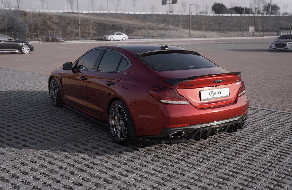 GENESIS G70 CARBON FIBER TRUNK SPOILER V2