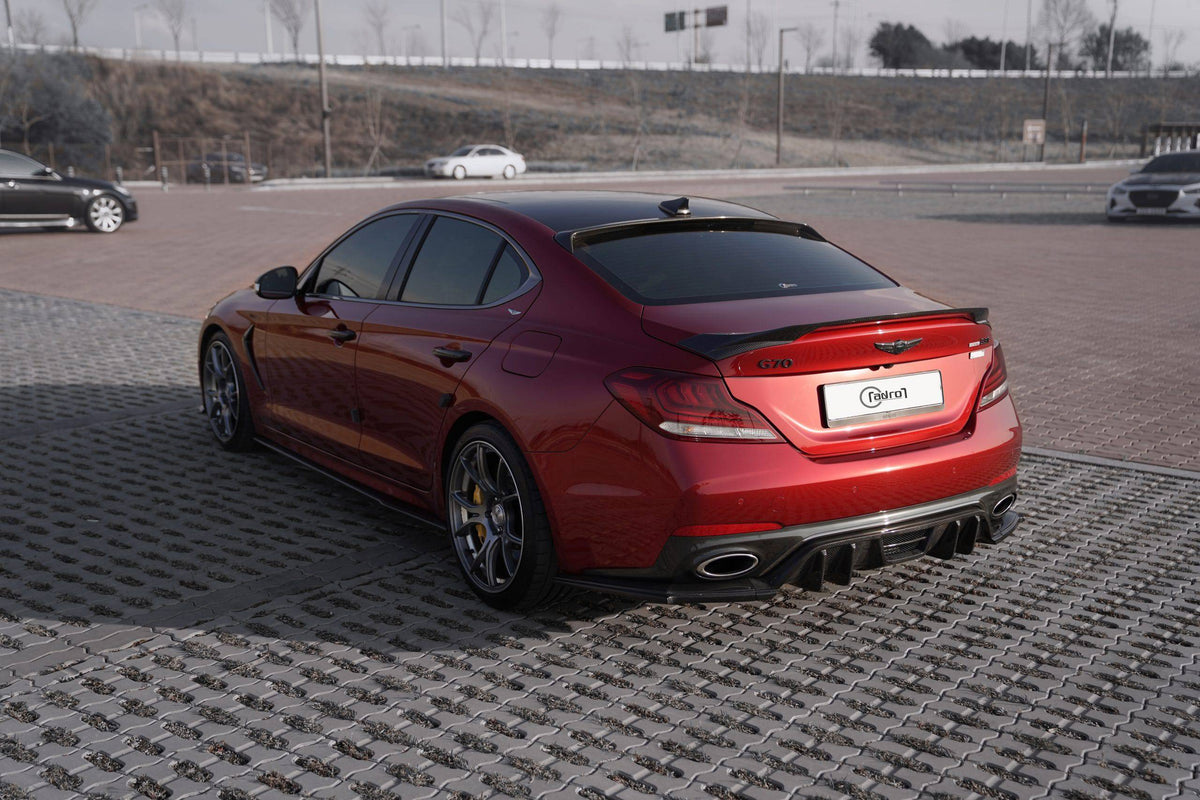 Genesis G70 3.3L Carbon Fiber Rear Diffuser V2 2019-2021