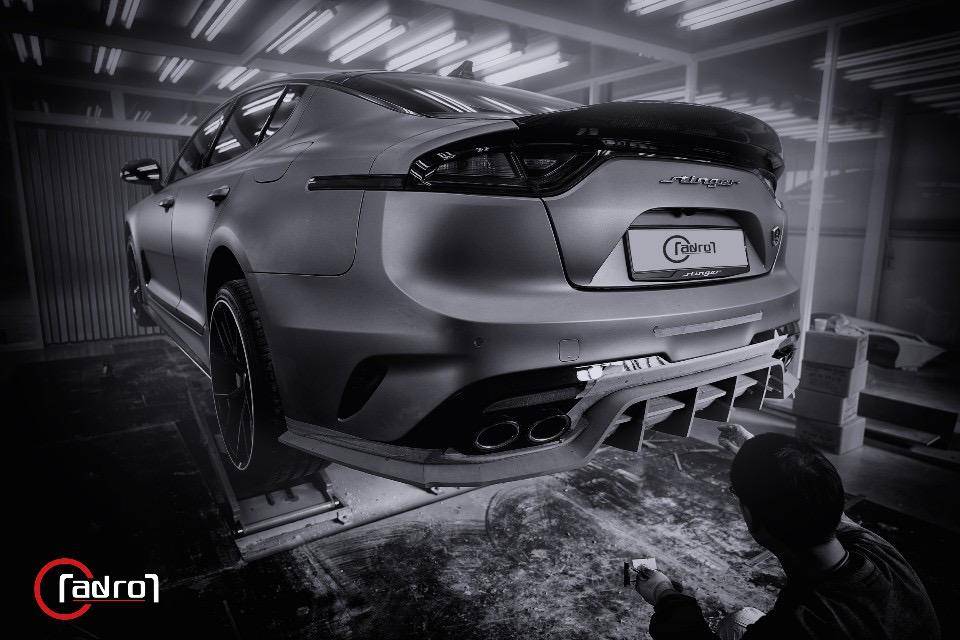 Kia Stinger Carbon Fiber Rear Diffuser V2 2018-20