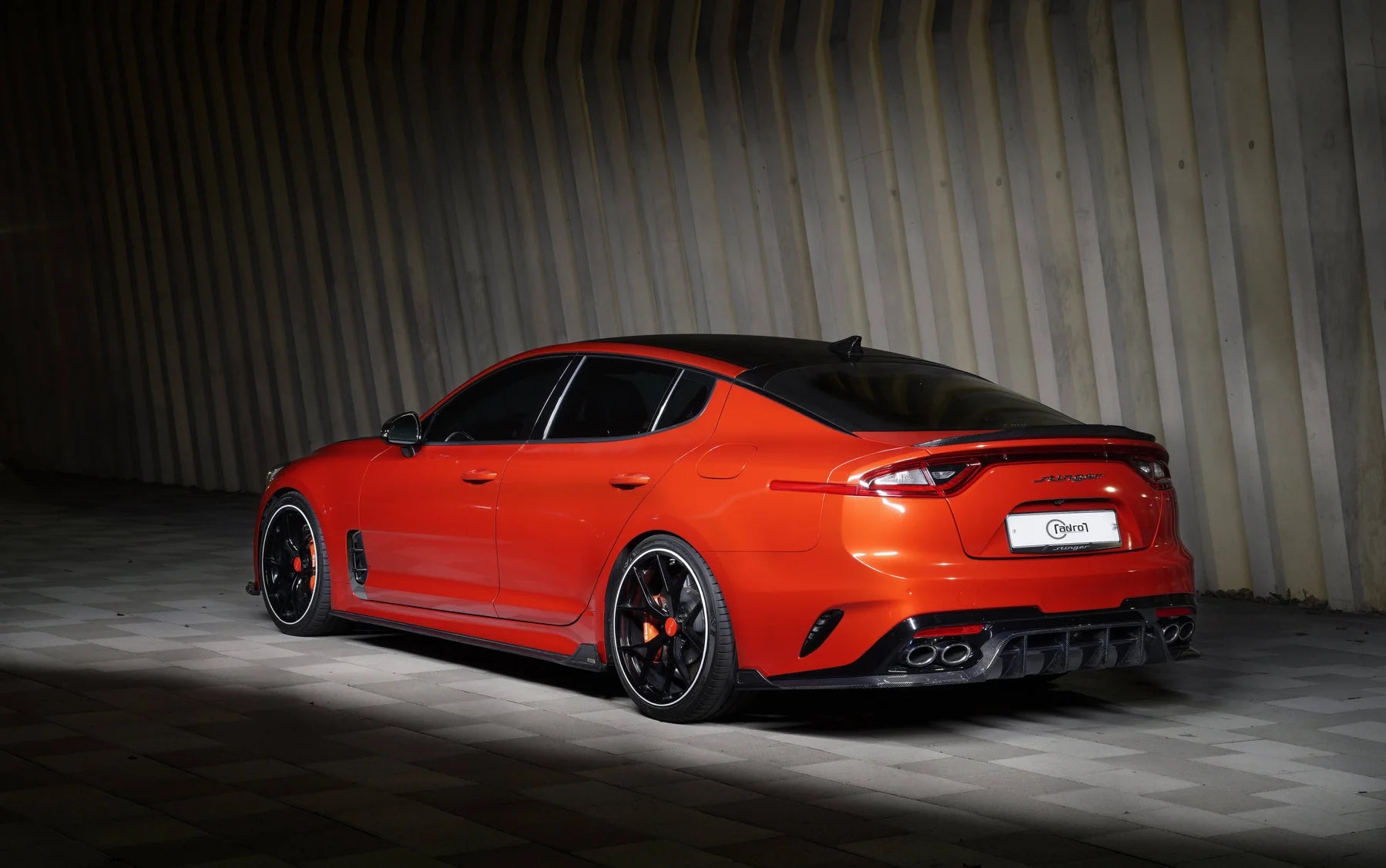 KIA STINGER CARBON FIBER REAR DIFFUSER V2