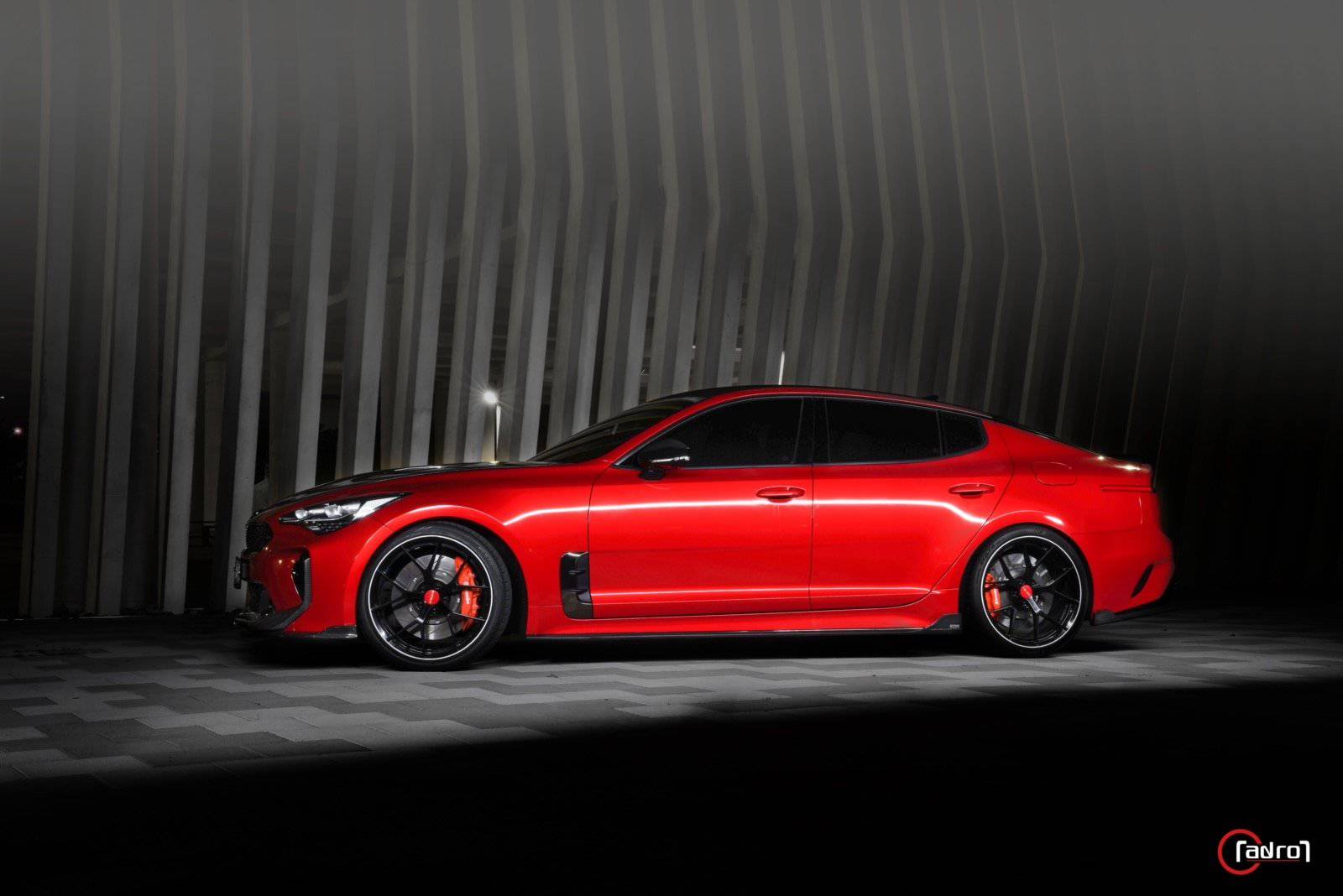 Kia Stinger Carbon Fiber Side Skirts V2 2018+