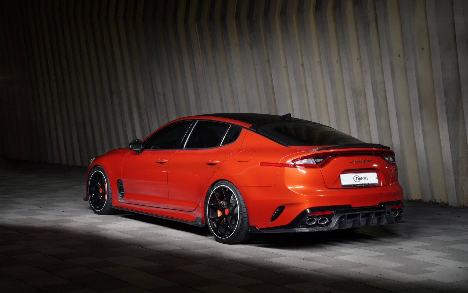 Kia Stinger Carbon Fiber Side Skirts V2 2018+