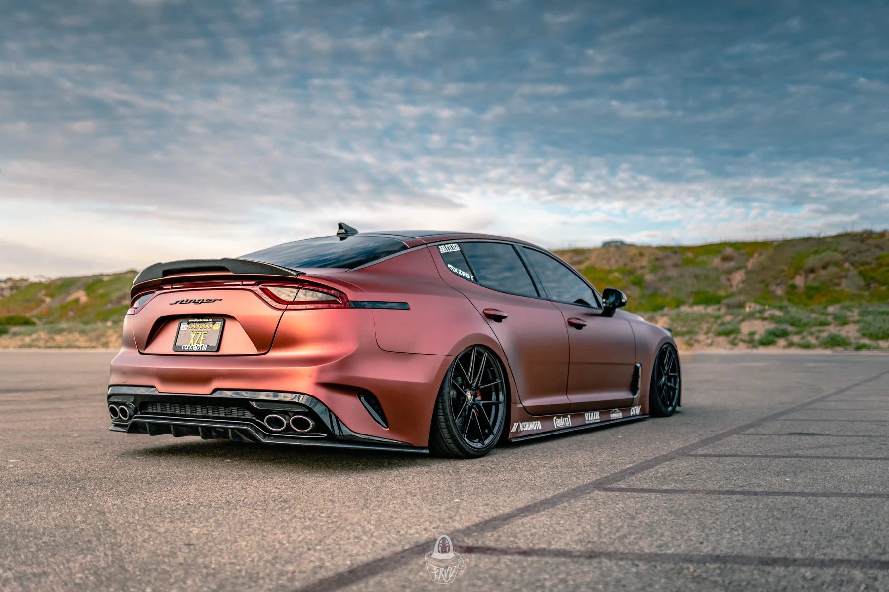 KIA STINGER CARBON FIBER TRUNK SPOILER V1