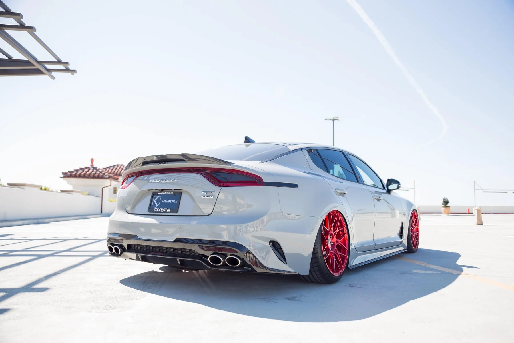 KIA STINGER CARBON FIBER TRUNK SPOILER V1