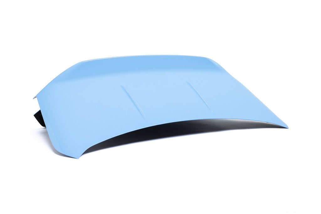 Alpha N G87 M2 Carbon CSL trunk lid for BMW, lightweight exterior upgrade with sleek carbon fiber design on a white background.