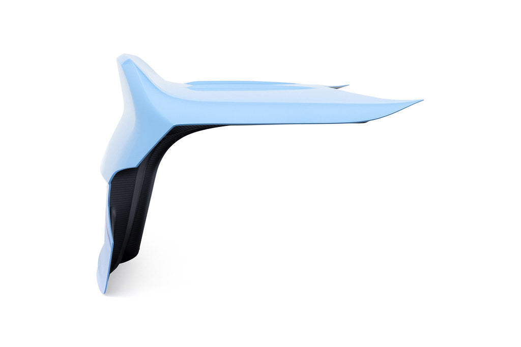Alpha-N G87 M2 Carbon CSL trunk lid for BMW, exterior view showing sleek carbon fiber design on a white background.