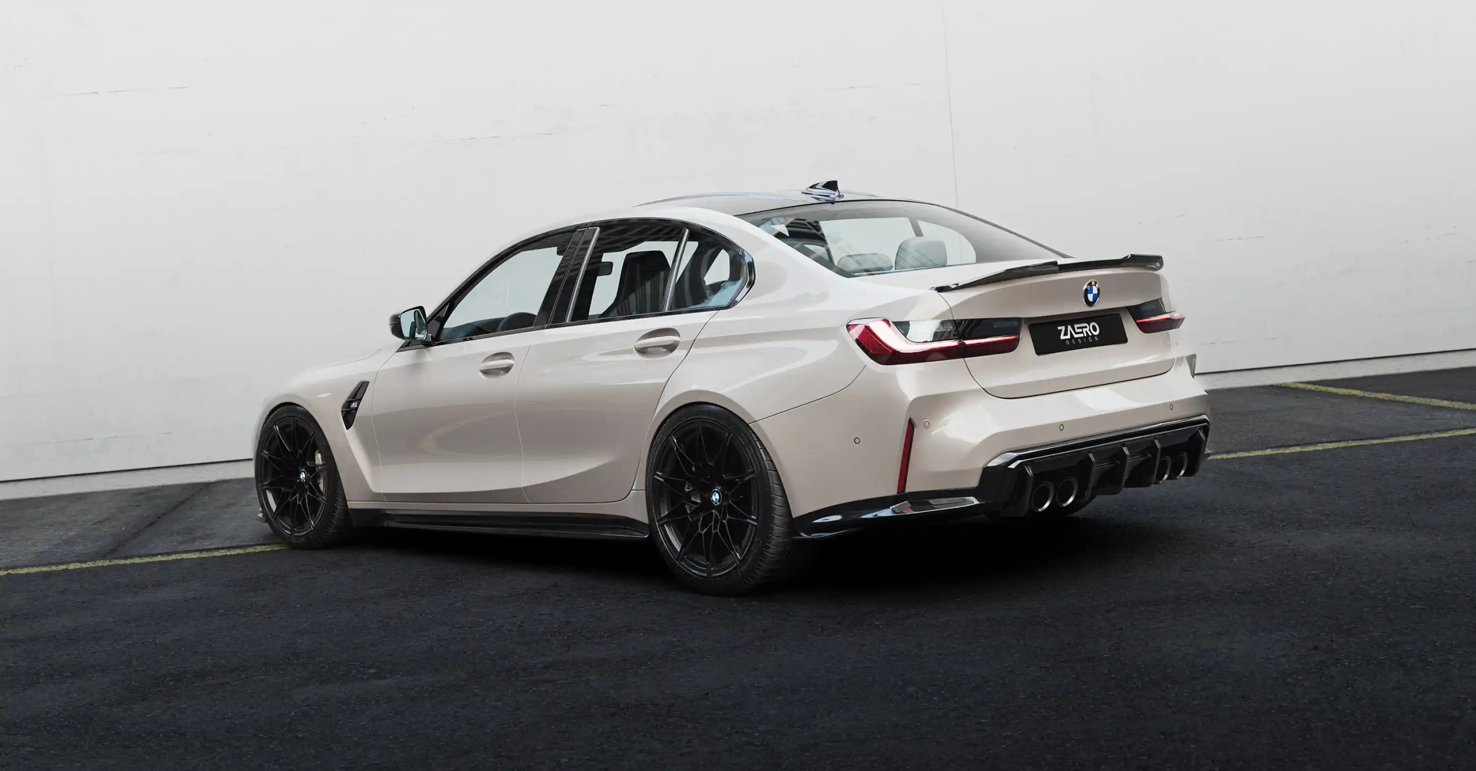 Zaero Designs EVO-S Diffuser Extensions for BMW M3 G80 G81 2021+ - iilumolab