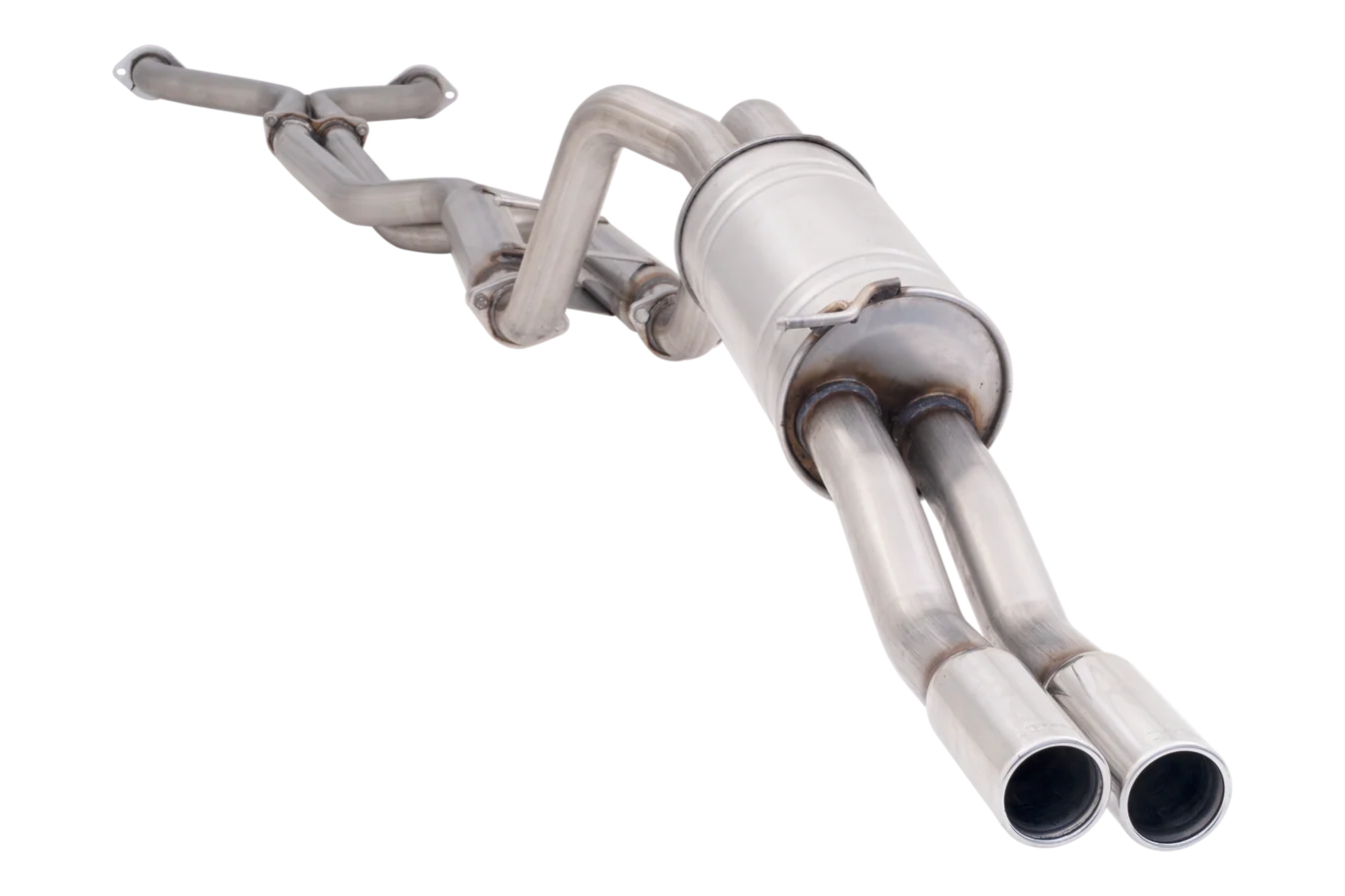 XForce Ford BA BF Falcon V8 Ute Twin 2.5Inch Raw 409 Cat Back Exhaust System - iilumolab
