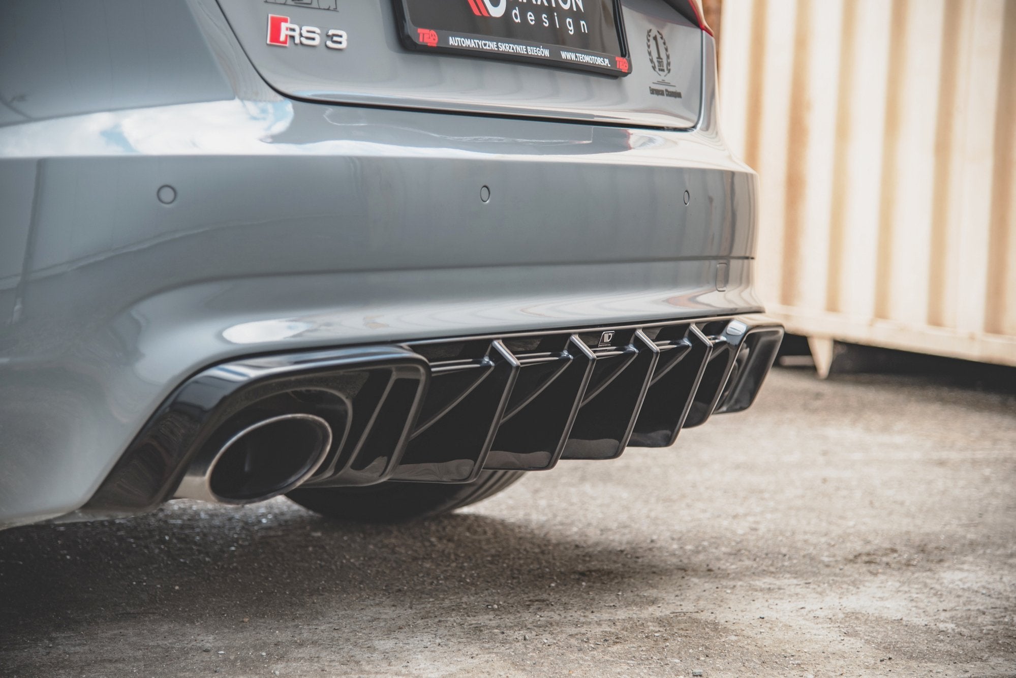 Maxton Design Rear Diffuser v2 Valance Audi RS3 8V Sportback