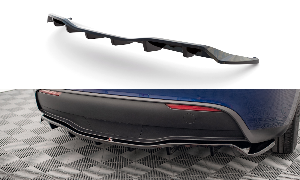 Maxton Design Central Rear Splitter Tesla Model Y - iilumolab