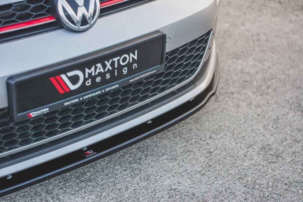 Maxton Design Front Splitter V.1 VW Golf Mk7 GTI (Prefacelift) Front Lip - iilumolab