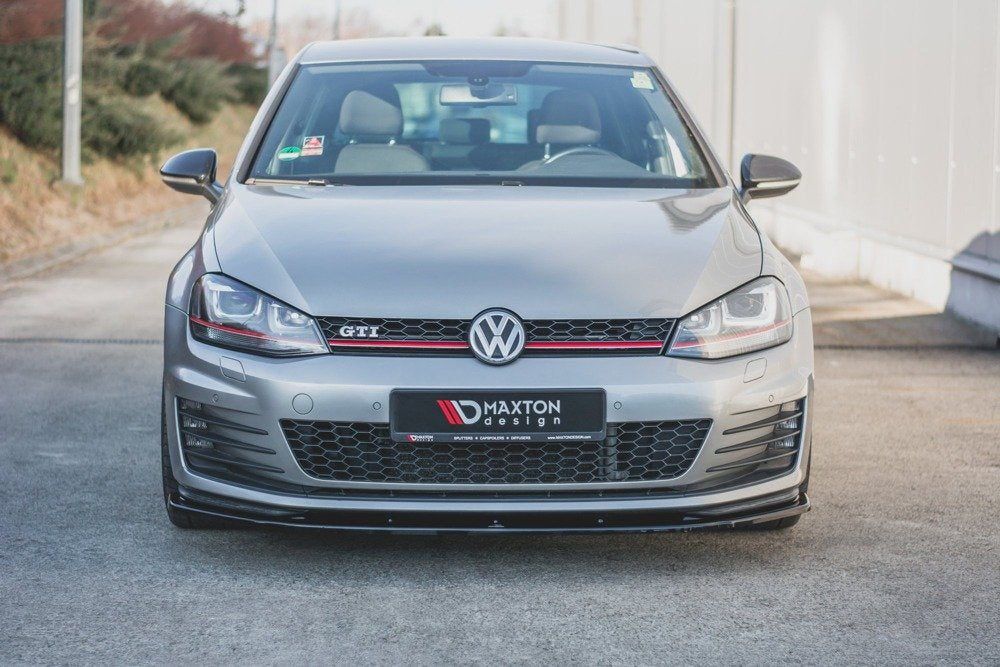 Maxton Design Front Splitter V.1 VW Golf Mk7 GTI (Prefacelift) Front Lip - iilumolab
