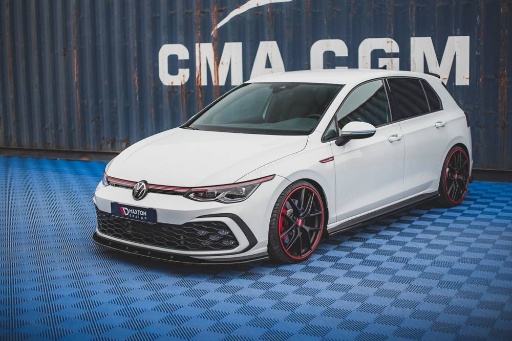 Maxton Design Front Splitter V.1 VW Golf Mk8 GTI Front Lip - iilumolab