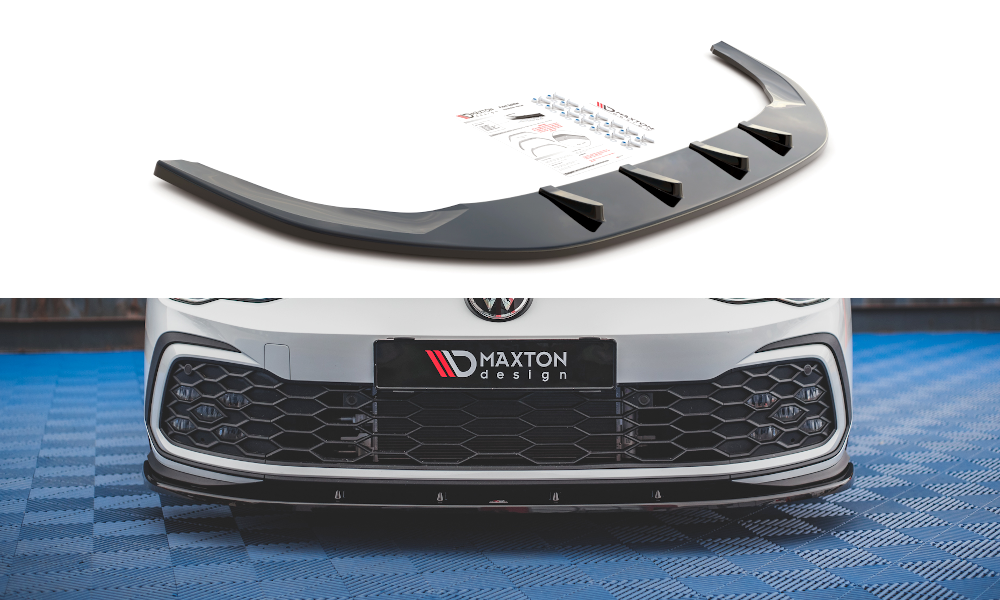 Maxton Design Front Splitter V.1 VW Golf Mk8 GTI Front Lip - iilumolab