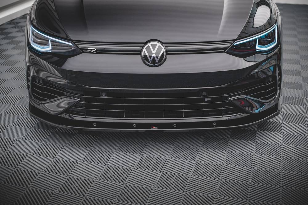 Maxton Design Front Splitter V.1 VW Golf Mk8 R Front Lip - iilumolab