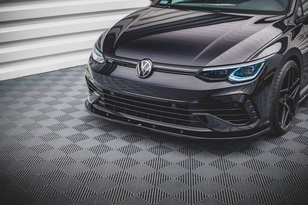 Maxton Design Front Splitter V.1 VW Golf Mk8 R Front Lip - iilumolab